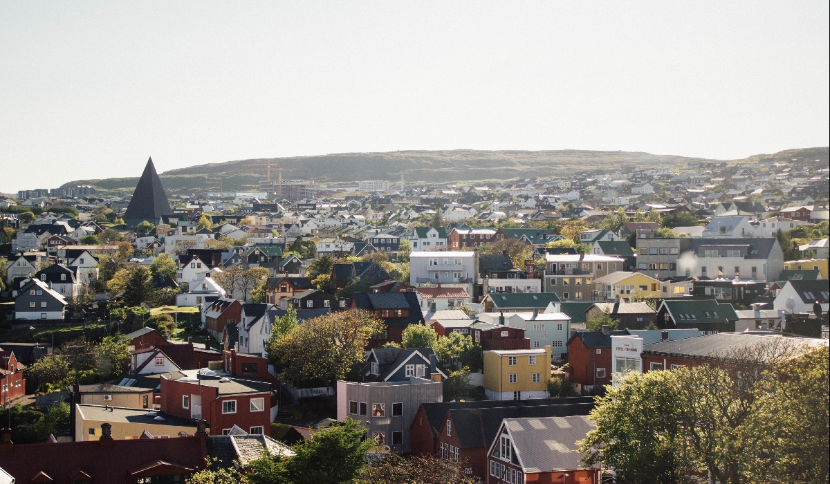 Vue sur les toits de la capitale féringienne, Tórshavn