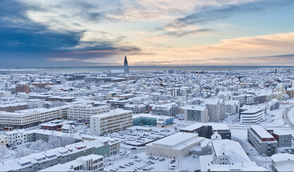 Reykjavik, capitale islandaise sous la neige