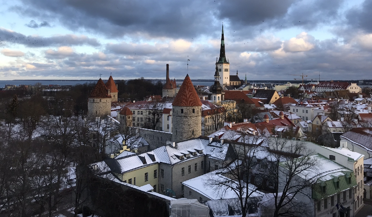 Vue panoramique sur Tallin en Estonie