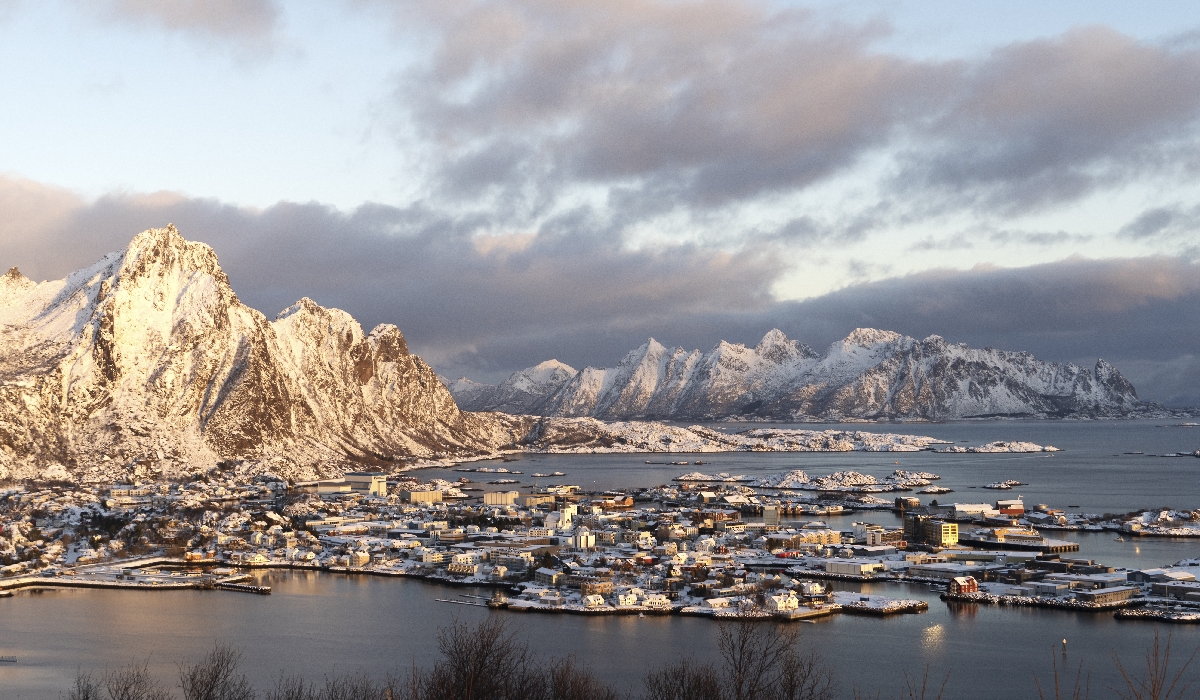 Svolvaer, la capitale des îles Lofoten en hiver - Norvège