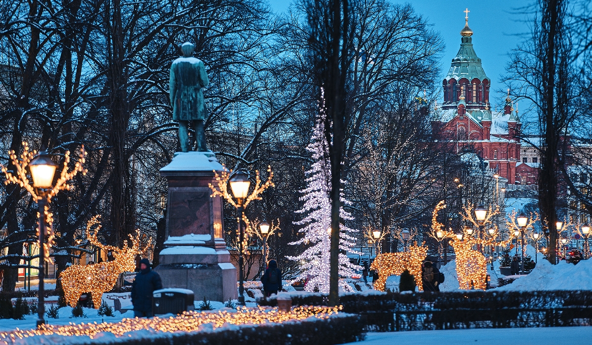 Lumières de Noël à Helsinki