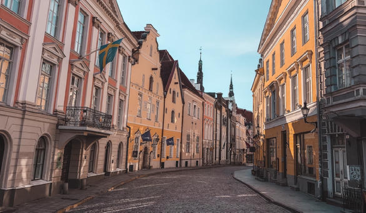 Rue Pikk dans le centre historique de Tallinn